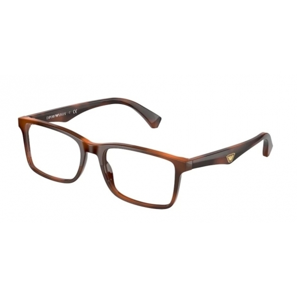 Emporio Armani EA3175 Eyeglasses Striped Red Rectangular